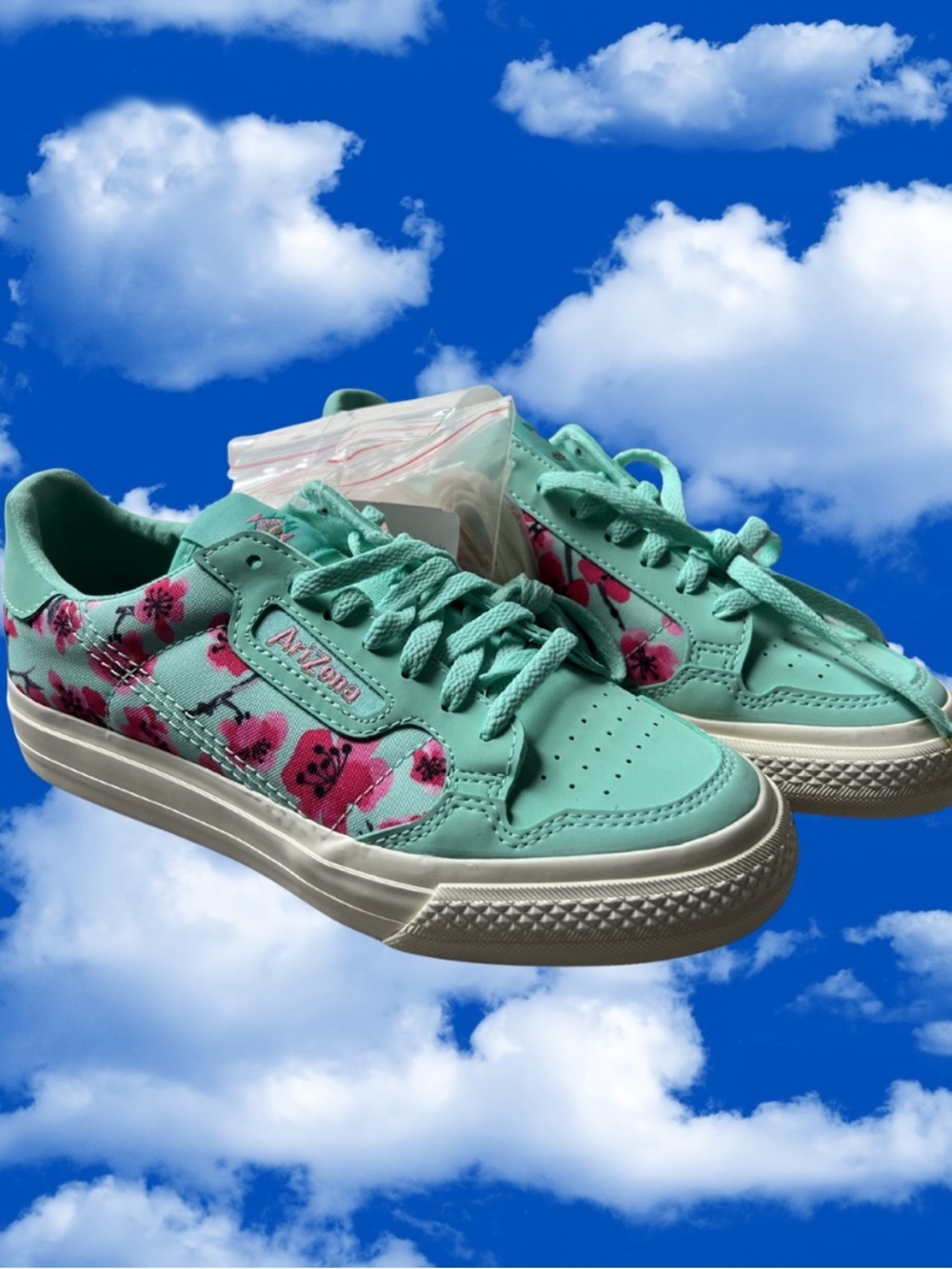 NEW Adidas x AriZona Iced Tea Continental Vulc sneaker Green Tea US Size 4 1/2